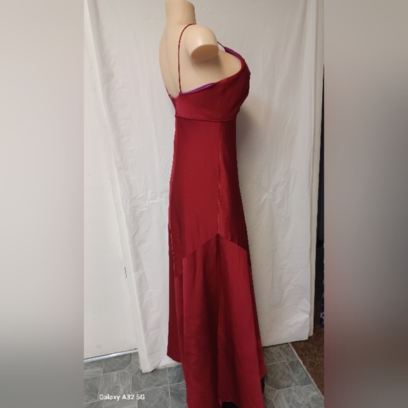 Aidan Mattox If Your Color Red This Aidan Mattox  Elegant Burgundy Evening Gown - Picture 4 of 9